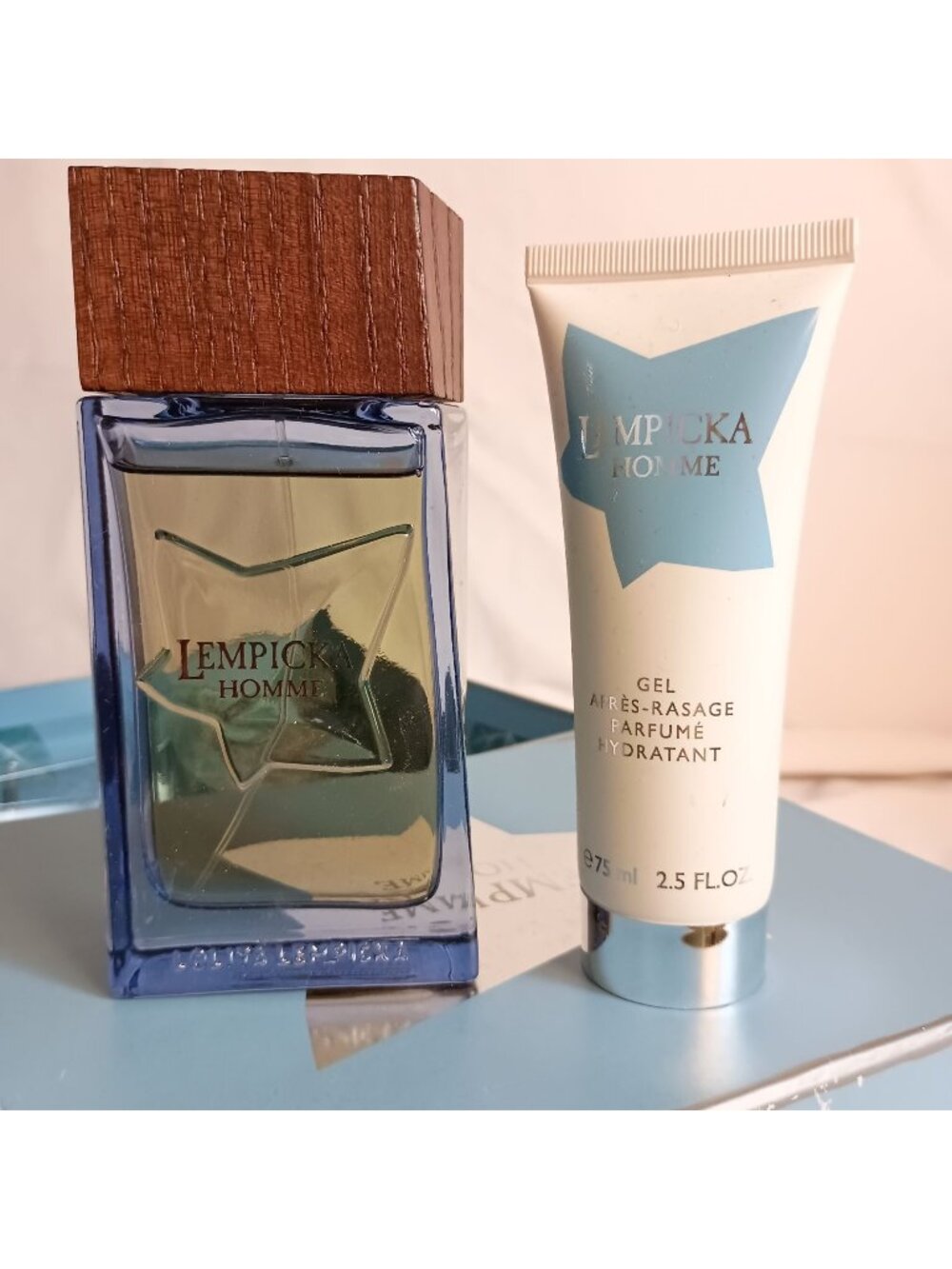 Lolita Lempicka Homme EDT Spray & After Shave Gel Gift Set New In Box Men